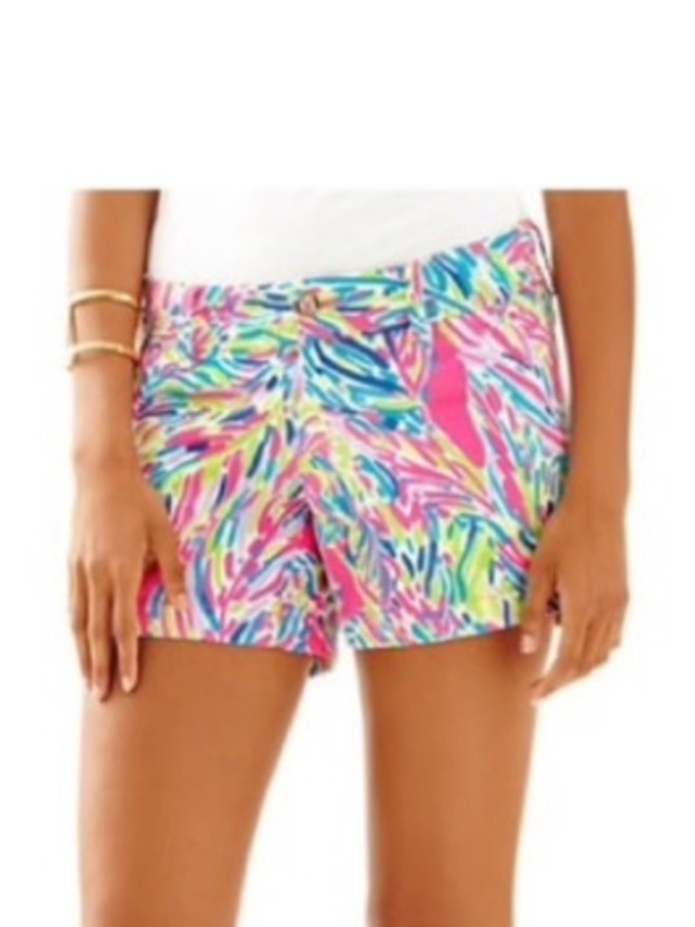 Lilly Pulitzer Pink Multi Palm Reader Callahan Shorts